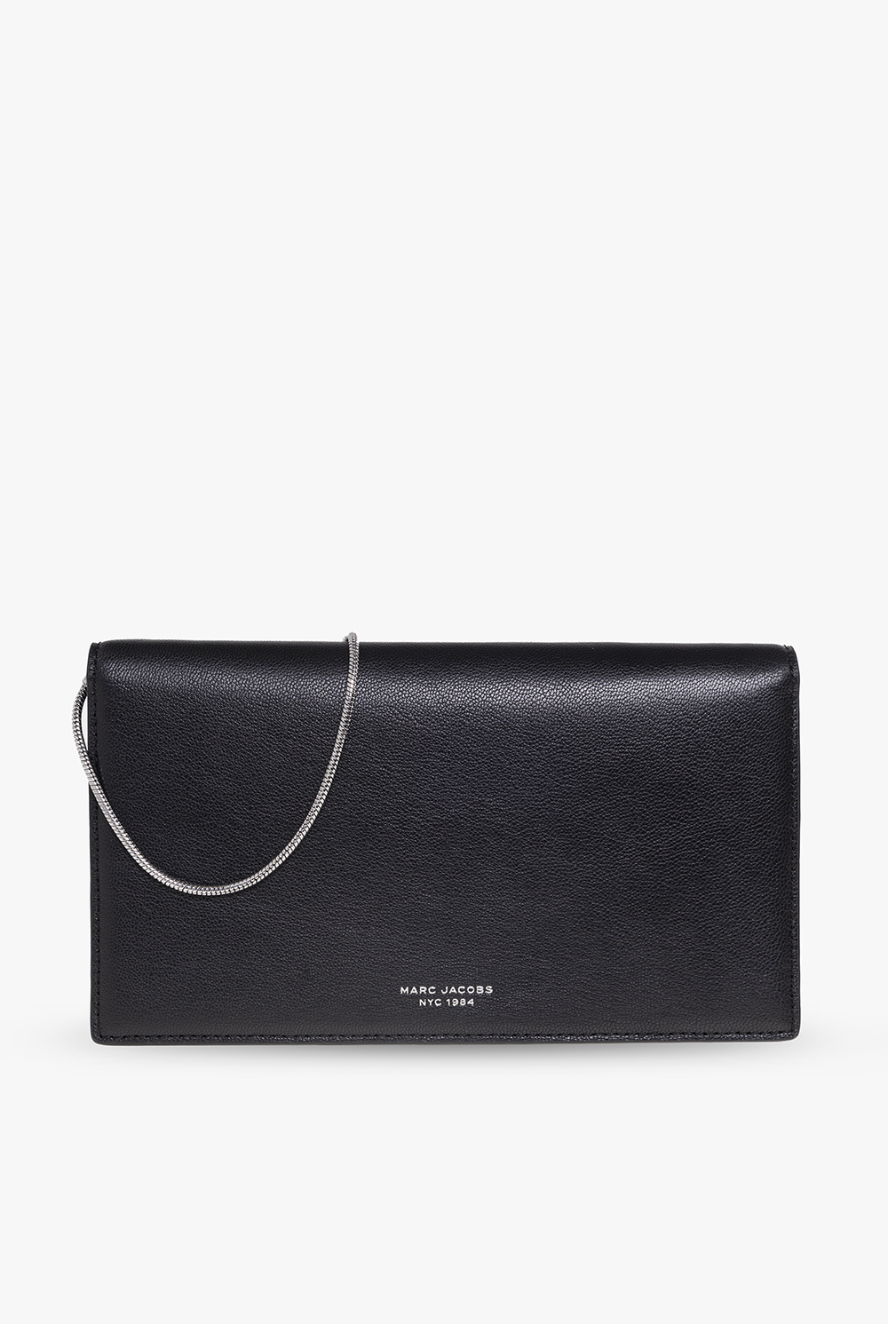 Black 'The Slim 84 Mini' wallet with shoulder strap Marc Jacobs